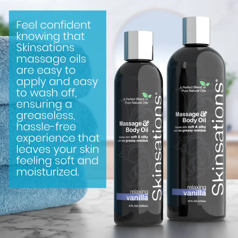 Skinsations natural vanilla massage oil