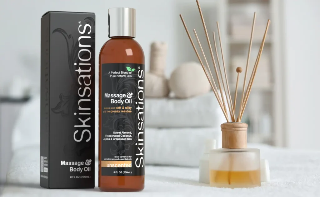 Skinsations unscented massage and body oil
