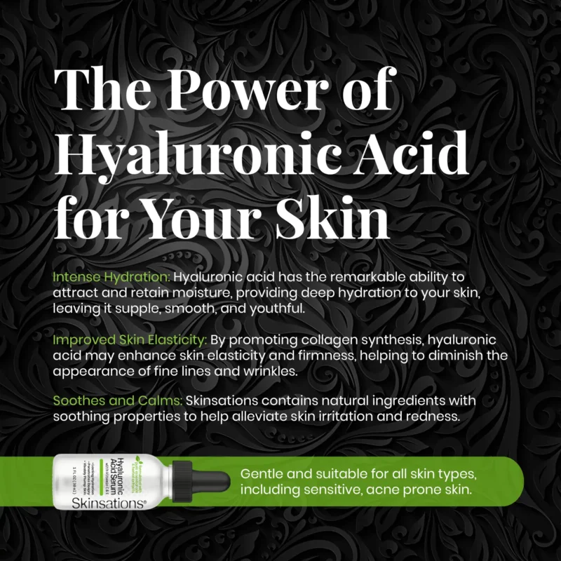 Skinsations Hyaluronic Acid Serum - 1oz Benefits