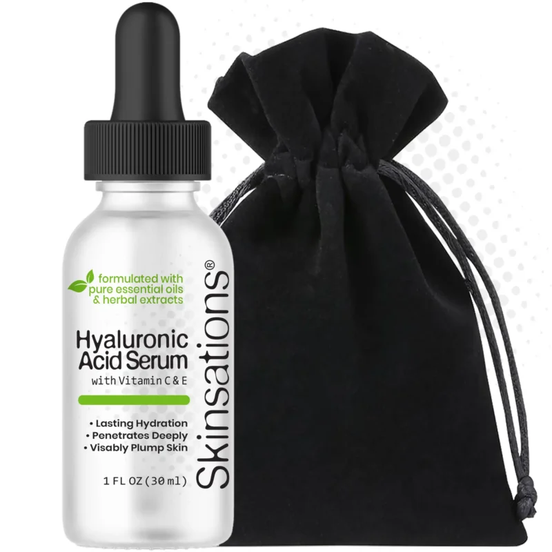 Skinsations Hyaluronic Acid Serum - 1oz with Vitamin C and Vitamin E