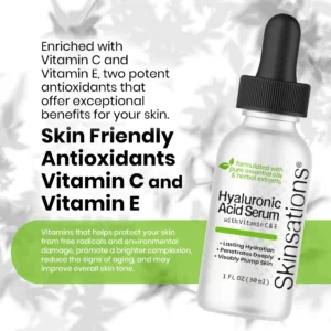 Skinsations Hyaluronic Acid Serum - 1oz Vitamins