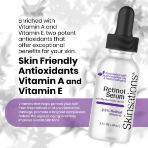 Skinsations 2.5% Retinol Serum - 1oz Vitamins