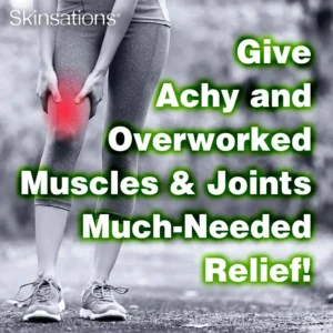 Skinsations Hemp Oil Massage and Muscle Rub for sore muscle relief and muscle pain