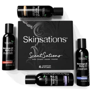 Skinsations Massage Oil Variety Pack - 4ct / 2oz