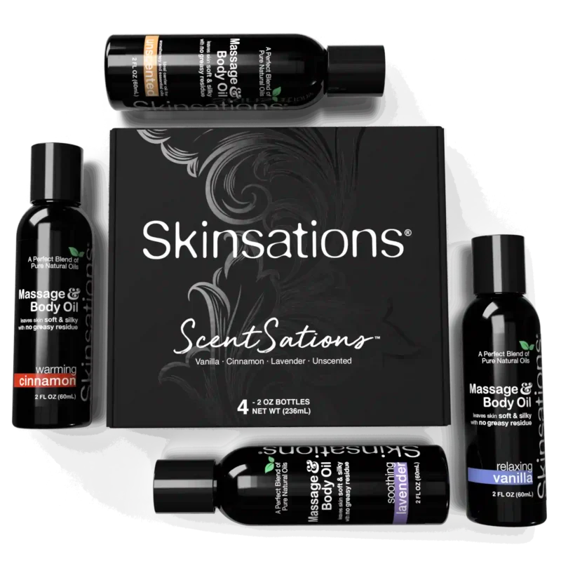 Skinsations Massage & Body Oil kit (set of 4) massage oil for couples