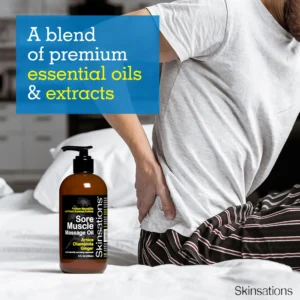 Skinsations Sore Muscle Massage Oil 8oz