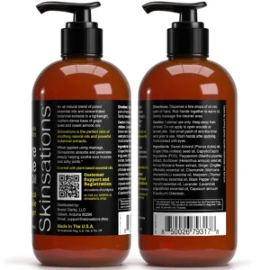 Skinsations Sore Muscle Massage Oil 8oz
