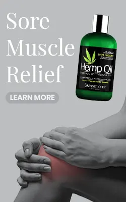 Skinsations Hemp Sore Muscle Massage Oil