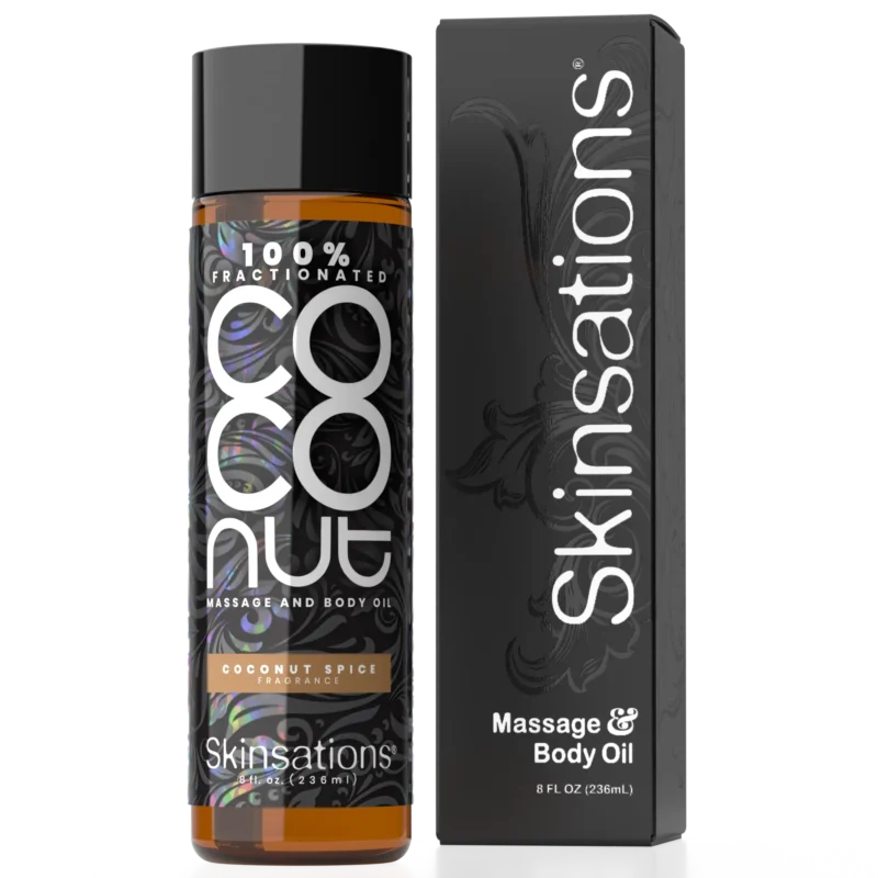 Skinsations fractionated COCONUT oil for massage and body oil - Hawaiian Tropic like fragrance