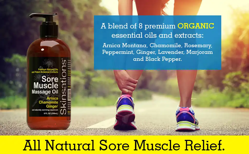 all-natural sore muscle relief premium organic essential oils and extracts