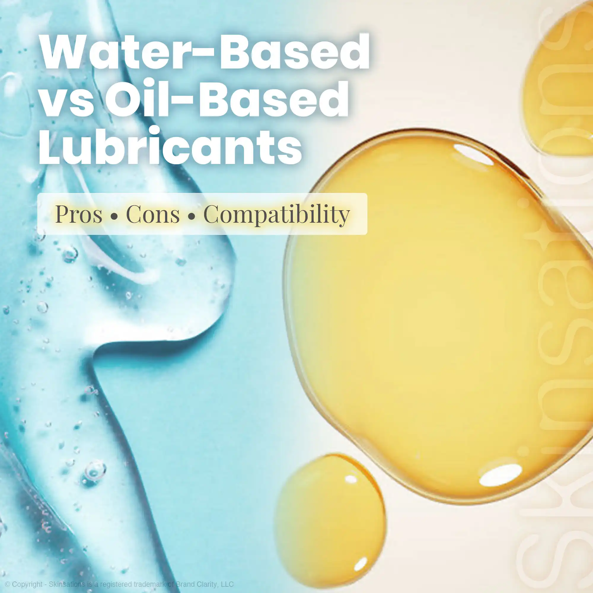 Water-Based vs Oil-Based Lubricants: Pros, Cons & When to Use Each